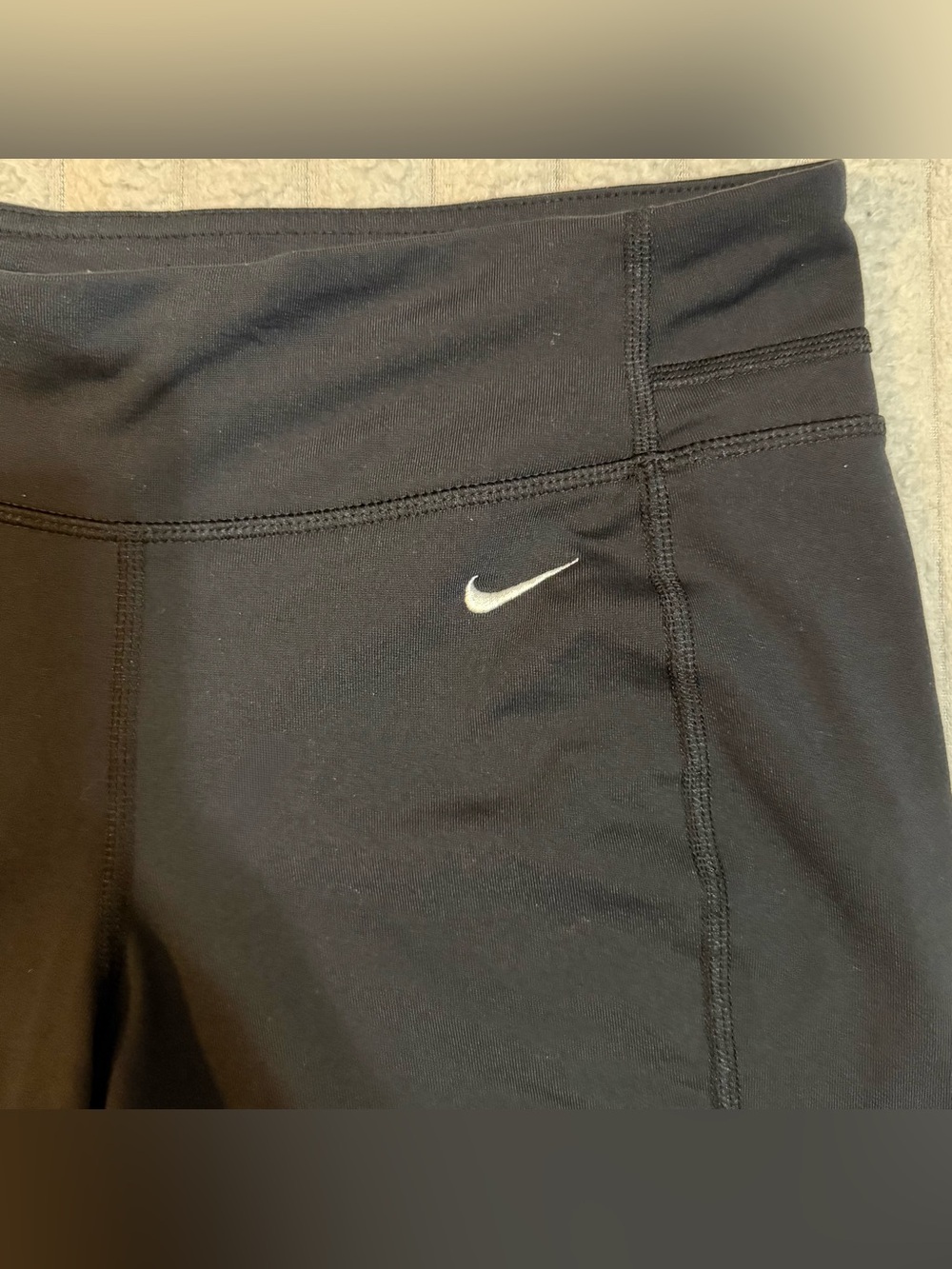 Nike DRI-FIT women’s black stretch athletic pull-on shorts S - Picture 4 of 5